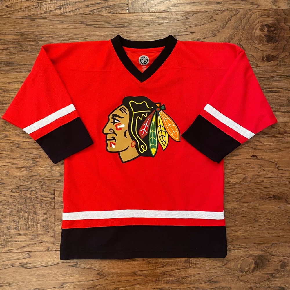 NHL Chicago Blackhawks Patrick Kane 88 Youth Jersey Red L 12/14 Hockey
